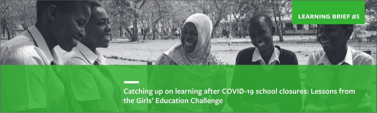 New Learning Brief - Catching up on learning after COVID-19 school closures: Lessons from the GEC