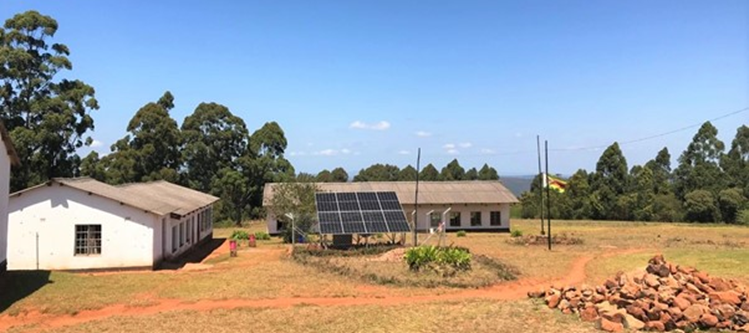 Solar panels installed in rural schools in Zimbabwe